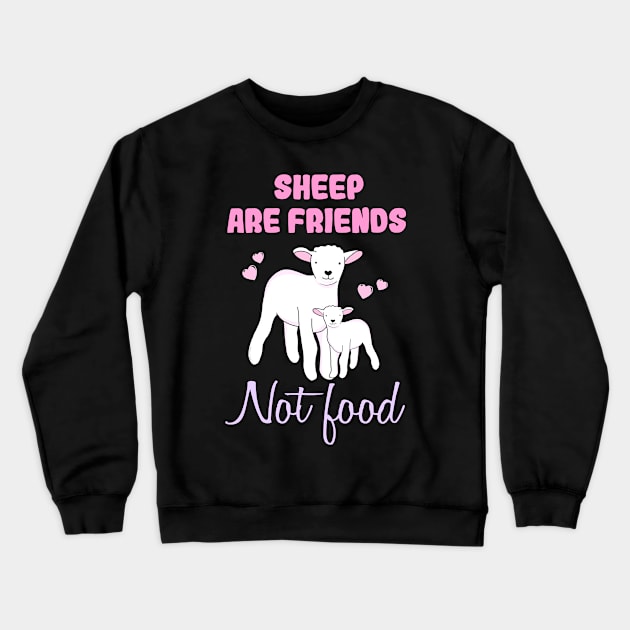 Sheep are friends Crewneck Sweatshirt by Danielle